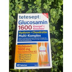 Viên uống hỗ trợ xương khớp Tetesept Glucosamin 1650 - Hàng Đức, hộp 30 viên nén, sản phẩm mới nhất, date xa.