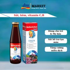 Siro Rotbackchen Eisen - Bổ Sung Sắt, Kẽm, Vitamin cho Bé và Mẹ Bầu, Tăng Cường Sức Đề Kháng - Hàng Đức 450ml