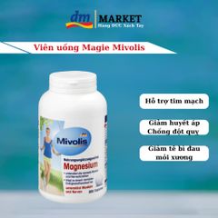 Viên Uống Bổ Sung Magie Mivolis - Giảm Đau Mỏi Tay Chân, Giúp Ngủ Ngon, Lọ 300 Viên - Hàng Đức Chính Hãng