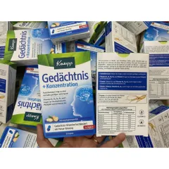 Viên Uống Bổ Não Kneipp Gedachtnis Konzentration - Tăng Cường Lưu Thông Máu, Giảm Căng Thẳng, Hộp 30 Viên Đức