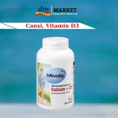 Viên uống Mivolis Canxi + D3 hỗ trợ xương khớp, 300 viên - Sản phẩm chính hãng từ Đức