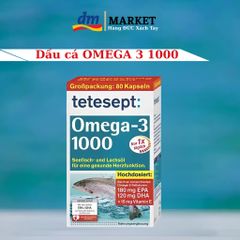 Viên uống Omega 3 Lachsol 1000mg Tetesept của Đức - Hỗ trợ tim mạch, hộp 80 viên chính hãng