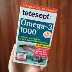 Viên uống Omega 3 Lachsol 1000mg Tetesept của Đức - Hỗ trợ tim mạch, hộp 80 viên chính hãng