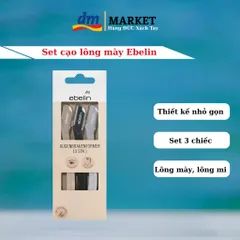 Set Cạo Lông Mày Ebelin 316901 - Bộ 3 Dao Cạo Chuyên Dụng An Toàn và Tiết Kiệm Cho Chị Em Phụ Nữ