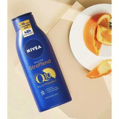 Dưỡng thể Nivea Q10 Body Lotion 400ml - Săn chắc, chống lão hóa, nuôi dưỡng da mềm mại, thích hợp cho phụ nữ sau sinh, tăng cường Vitamin E.