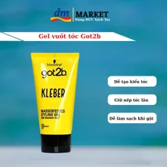 Keo Vuốt Tóc Got2b Dạng Tuýp 150ml - Giữ Nếp Tóc Lâu, Không Thấm Nước, Dễ Dàng Tạo Kiểu cho Nam Nữ - Sản Phẩm Đức Cao Cấp