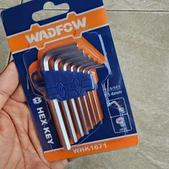Bộ Lục Giác 7 Chi Tiết Wadfow WHK1671 - Thép Carbon Mạ Chrome, Kích Thước 1.5-6mm, Dụng Cụ Sửa Chữa Tiện Dụng, Chính Hãng