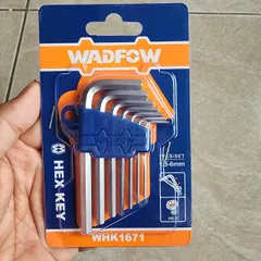 Bộ Lục Giác 7 Chi Tiết Wadfow WHK1671 - Thép Carbon Mạ Chrome, Kích Thước 1.5-6mm, Dụng Cụ Sửa Chữa Tiện Dụng, Chính Hãng