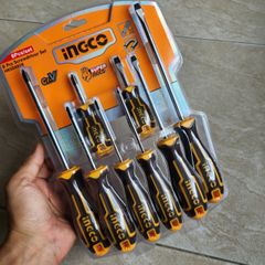 Bộ 8 tuốc nơ vít dẹp và bake đa năng INGCO HKSD0828