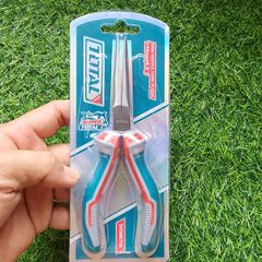 Kìm Mũi Kim Mini Total THTMN756 115mm - Dụng Cụ Cầm Tay Được Đánh Bóng, Chống Gỉ, Tay Cầm Nhựa Chống Trượt, Sửa Chữa Tinh Xảo