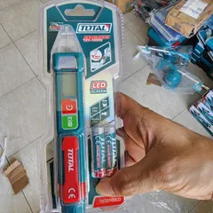Bút Dò Điện Áp AC Total THT210003 - Đo Điện Áp 12-1000V, Đèn LED Rõ Ràng, An Toàn, Chính Xác Cho Thợ Điện Và Gia Đình