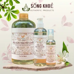 Dầu Dừa Thủ Công Nguyên Chất Escoco Vietnam 100ml - Dưỡng Da, Dưỡng Tóc, Kháng Khuẩn, Dùng Trong Ẩm Thực