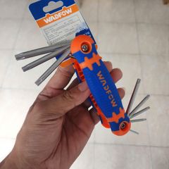 Bộ Lục Giác Đầu Sao 8 Chi Tiết Wadfow WHK3281 - Kích Thước T9-T40 Chất Liệu CR-V Bền Bỉ, Tiện Lợi Cho Sửa Chữa và Lắp Ráp