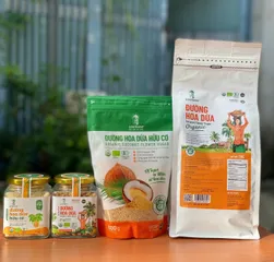 Đường hoa dừa organic tự nhiên 100% - Giảm đường huyết, bổ sung năng lượng, thích hợp cho chế độ ăn kiêng và người tiểu đường - 150g, 300g, 1kg