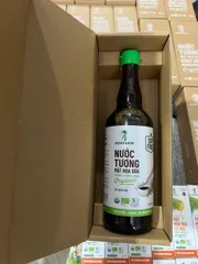Nước tương mật hoa dừa organic Sokfarm ít muối 220ml, 500ml - Gia vị Umami tự nhiên, không đậu nành, gluten, an toàn cho trẻ em, món chay.