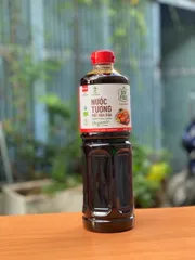 Nước tương mật hoa dừa organic Sokfarm ít muối 220ml, 500ml - Gia vị Umami tự nhiên, không đậu nành, gluten, an toàn cho trẻ em, món chay.