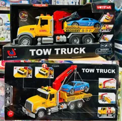 Xe cứu hộ đồ chơi TOYSTAR Tow Truck 666-55 - Đồ chơi trẻ em với hiệu ứng đèn và âm thanh, phát triển sáng tạo cho bé từ 3 tuổi.