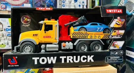 Xe cứu hộ đồ chơi TOYSTAR Tow Truck 666-55 - Đồ chơi trẻ em với hiệu ứng đèn và âm thanh, phát triển sáng tạo cho bé từ 3 tuổi.