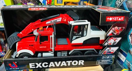Toystar Đồ Chơi Xe Ô Tô Cần Cẩu Máy Xúc Máy Đào EXCAVATOR 666-82 - Đèn LED & Âm Thanh Sống Động Dành Cho Trẻ 3 Tuổi Trở Lên