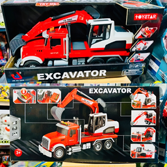 Toystar Đồ Chơi Xe Ô Tô Cần Cẩu Máy Xúc Máy Đào EXCAVATOR 666-82 - Đèn LED & Âm Thanh Sống Động Dành Cho Trẻ 3 Tuổi Trở Lên