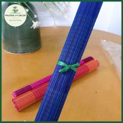 Mành Tăm Trang Trí Nhiều Màu - Khăn Trải Bàn, Phụ Kiện Chụp Ảnh Khổ 30x40cm - Dệt Chắc Chắn Từ Tăm Tre