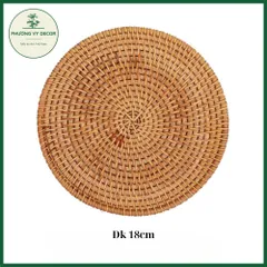 Tấm Lót Ly Cốc Bằng Mây Guột - Phụ Kiện Decor Chụp Ảnh, Lót Nồi, Lót Hoa Thủ Công Xinh Xắn cho Bàn Ăn