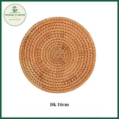 Tấm Lót Ly Cốc Bằng Mây Guột - Phụ Kiện Decor Chụp Ảnh, Lót Nồi, Lót Hoa Thủ Công Xinh Xắn cho Bàn Ăn