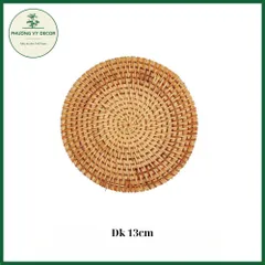 Tấm Lót Ly Cốc Bằng Mây Guột - Phụ Kiện Decor Chụp Ảnh, Lót Nồi, Lót Hoa Thủ Công Xinh Xắn cho Bàn Ăn