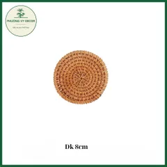 Tấm Lót Ly Cốc Bằng Mây Guột - Phụ Kiện Decor Chụp Ảnh, Lót Nồi, Lót Hoa Thủ Công Xinh Xắn cho Bàn Ăn