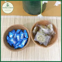 Bát mây tròn, rổ mây xiên đựng bánh kẹo hàng đẹp xuất dư mây tre Việt Nam
