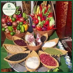 Khay Giả Mây Hình Thuyền - Đĩa Đựng Trái Cây Trang Trí Bàn Khách, Café Độc Đáo - Phương Vy Decor