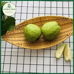 Khay Giả Mây Hình Thuyền - Đĩa Đựng Trái Cây Trang Trí Bàn Khách, Café Độc Đáo - Phương Vy Decor