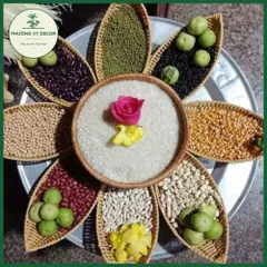 Khay Giả Mây Hình Thuyền - Đĩa Đựng Trái Cây Trang Trí Bàn Khách, Café Độc Đáo - Phương Vy Decor