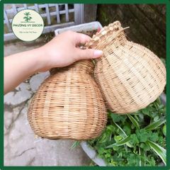 Giỏ Cua Tre Trang Trí Nhà Hàng - Giỏ Cá Thủ Công Bền Vững Dành Cho Tiểu Cảnh Và Trang Trí Mầm Non Phương Vy Decor