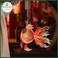 Đèn Lồng Trung Thu Hình Cá Koi Phát Sáng - Đồ Chơi Thủ Công Trang Trí Tiểu Cảnh Tết Năm Mới Cho Trẻ Em