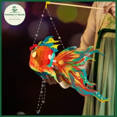 Đèn Lồng Trung Thu Hình Cá Koi Phát Sáng - Đồ Chơi Thủ Công Trang Trí Tiểu Cảnh Tết Năm Mới Cho Trẻ Em