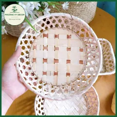 Đĩa Tre Trang Trí Hình Elip & Trái Tim - Đựng Bánh Kẹo, Hạt - Thủ Công Nghệ Thuật Từ Tre Tự Nhiên - Phương Vy Decor