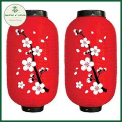 Đèn Lồng Đỏ Hoa Trang Trí Nhà Hàng - Đèn Lồng Ngày Tết & Sự Kiện - Phương Vy Decor, Kích Thước Đa Dạng, Chất Liệu Vải Nilon