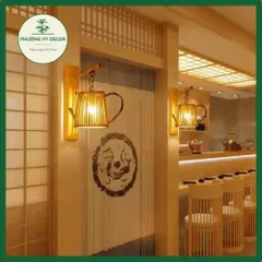 Thanh Tre Treo Đèn Mây Tre - Đèn Trang Trí Tường Phong Cách Cổ Điển Cho Nhà Hàng, Quán Cà Phê, Gia Đình, Độ Bền Cao, Thân Thiện Môi Trường
