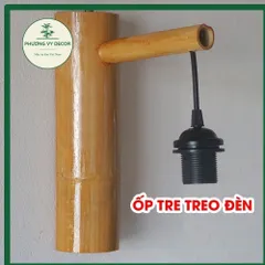 Thanh Tre Treo Đèn Mây Tre - Đèn Trang Trí Tường Phong Cách Cổ Điển Cho Nhà Hàng, Quán Cà Phê, Gia Đình, Độ Bền Cao, Thân Thiện Môi Trường