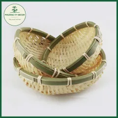 Rổ Tre Mini Đựng Gia Vị và Đồ Trang Trí - Khay Tre Tự Nhiên Phương Vy Decor, Phụ Kiện Chụp Ảnh Độc Đáo