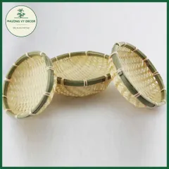 Rổ Tre Mini Đựng Gia Vị và Đồ Trang Trí - Khay Tre Tự Nhiên Phương Vy Decor, Phụ Kiện Chụp Ảnh Độc Đáo