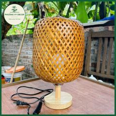 Đèn Bàn Ngủ Bằng Mây Tre Đan Phương Vy Decor - Trang Trí Nhà Cửa Độc Đáo, Thân Thiện Với Môi Trường, Phù Hợp Mọi Không Gian