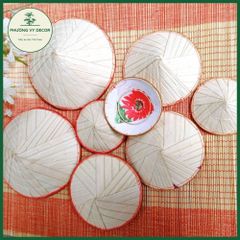 Combo 3 Nón Lá Mini Trang Trí Giỏ Hoa - Đồ Dùng Mầm Non Độc Đáo - Phương Vy Decor
