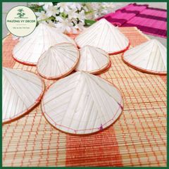 Combo 3 Nón Lá Mini Trang Trí Giỏ Hoa - Đồ Dùng Mầm Non Độc Đáo - Phương Vy Decor