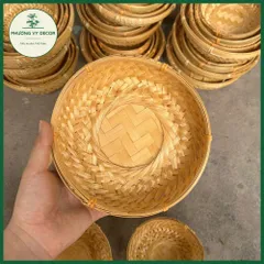 Bộ Thúng Tre Tự Nhiên 4 Kích Thước - Đựng Gia Vị, Bánh Kẹo, Hoa - Trang Trí Đẹp Mắt, Bền Bỉ Từ Phương Vy Decor