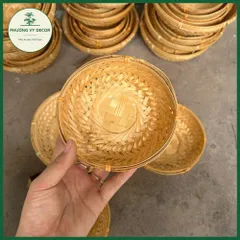 Bộ Thúng Tre Tự Nhiên 4 Kích Thước - Đựng Gia Vị, Bánh Kẹo, Hoa - Trang Trí Đẹp Mắt, Bền Bỉ Từ Phương Vy Decor