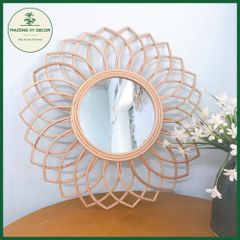 Gương mây decor gương trang điểm treo tường,Gương Mây Decor, Gương Decor Treo Tường hình hoa sen Phương Vy Decor