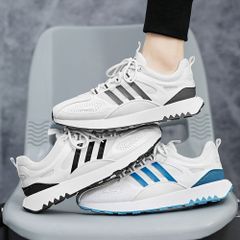 Giày Nam Bánh Waffle Trắng Thoáng Khí Mùa Hè, Giày Thể Thao Chạy Bộ Forrest Gump - Phong Cách Thường Ngày, Size 39-44