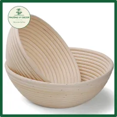 Bát Mây Ủ Bánh Mì Trắng - Rổ Mây Đựng Hoa Quả, Trang Trí Đồ Ăn Tự Nhiên - Sản Phẩm Độc Đáo Từ Phương Vy Decor